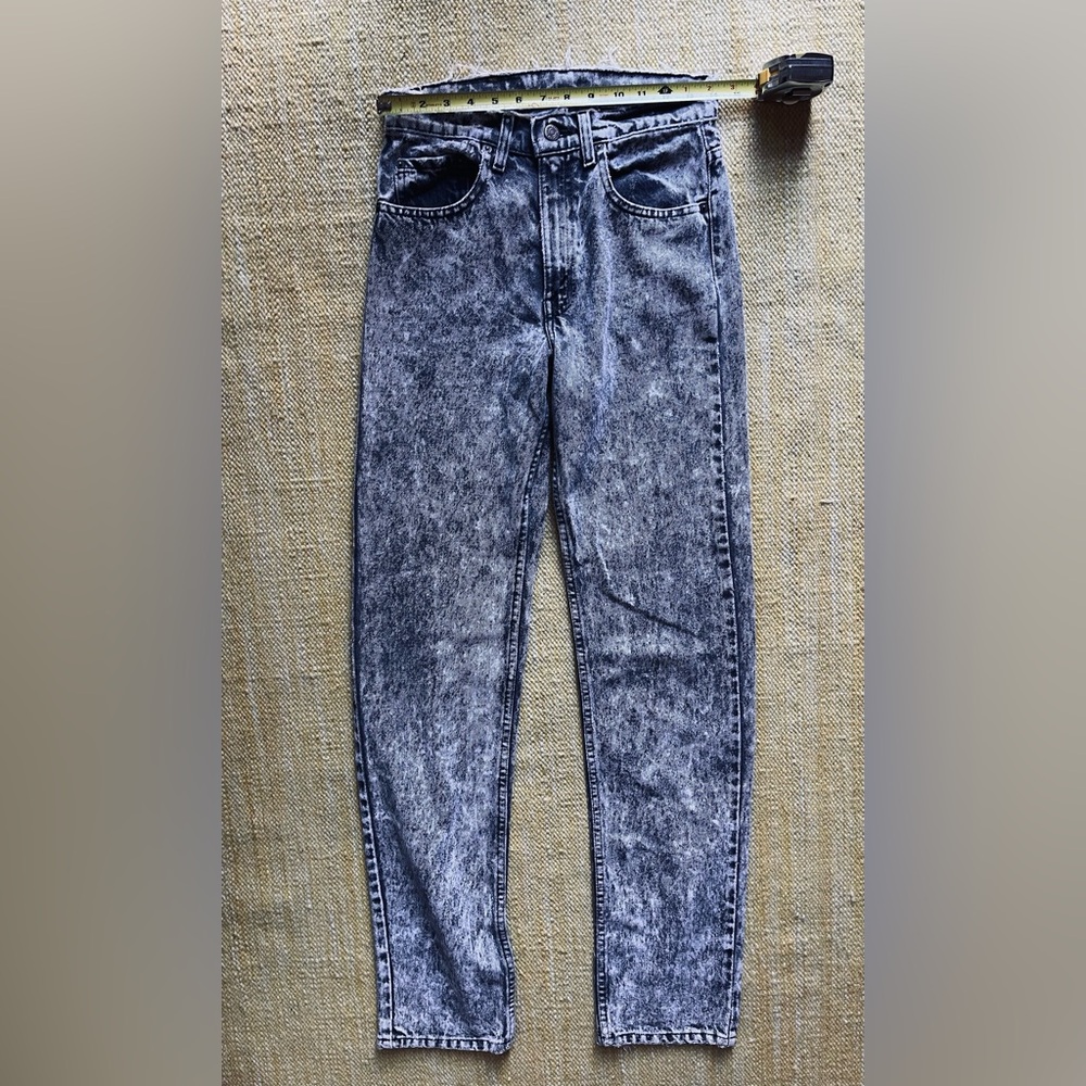 Levi's Gray Acid Wash Skinny Jeans